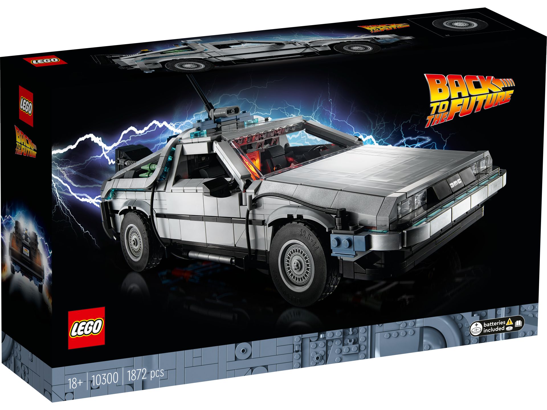 10300_Box1_v29 LEGO Icons Back To The Future DeLorean tijdmachine - 10300 - Afbeelding 1