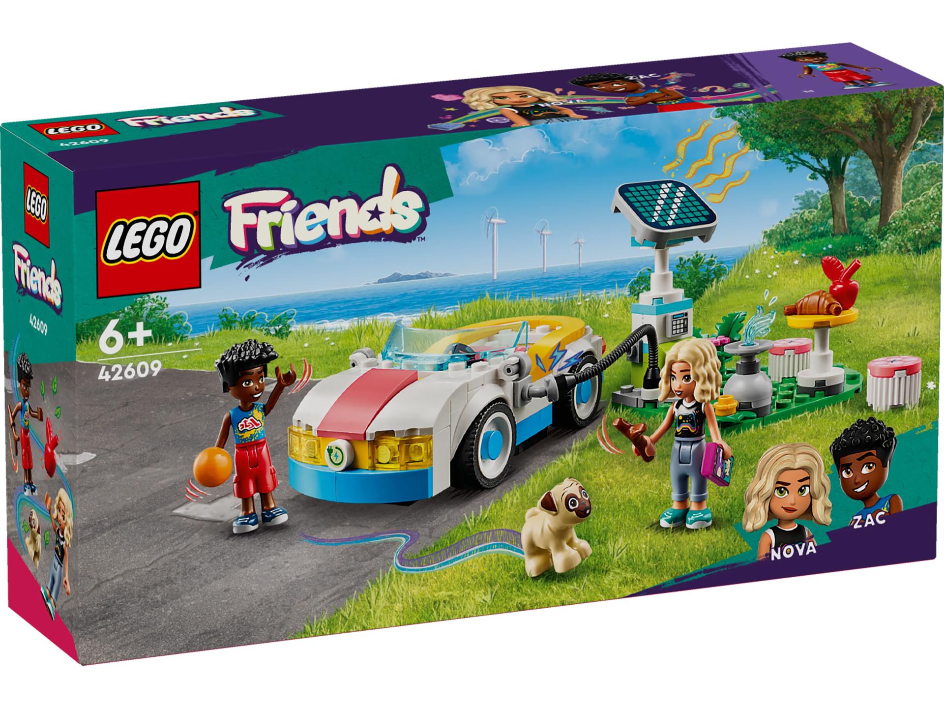 42609_Box1_v29 LEGO Friends Elektrische auto en oplaadpunt - 42609 - Afbeelding 1