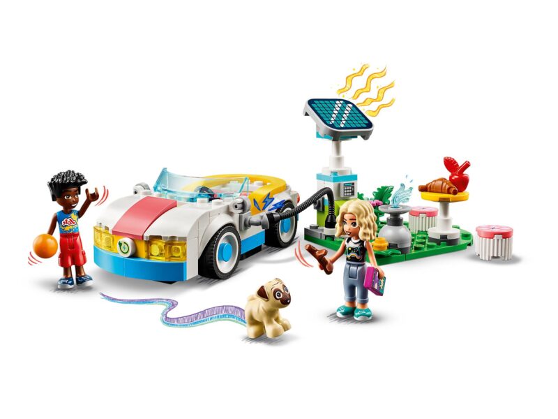42609_WEB_PRI_NOBG LEGO Friends Elektrische auto en oplaadpunt - 42609 - Afbeelding 2