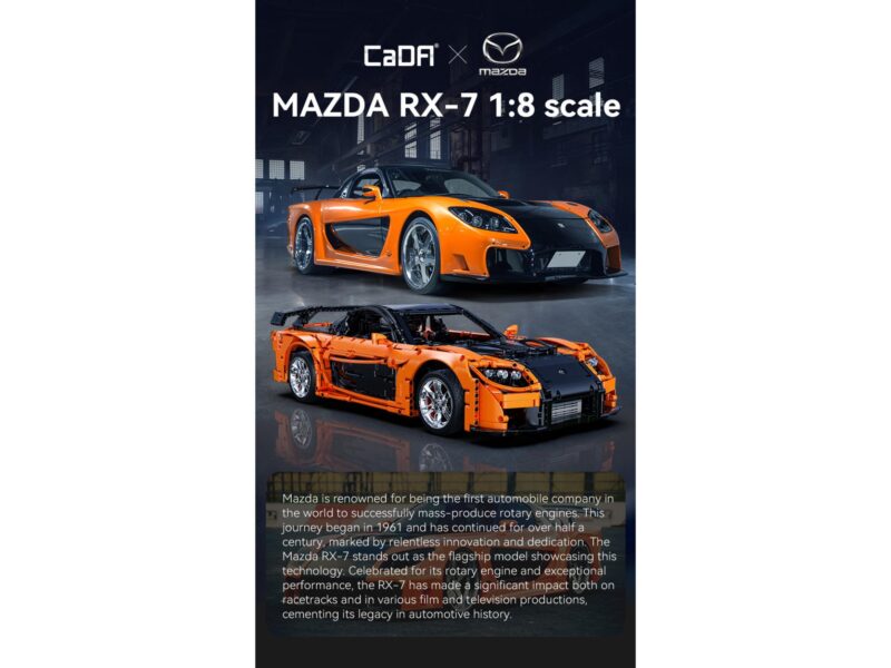 CADA Mazda RX-7 1:8 RC - C61502W - Afbeelding 7