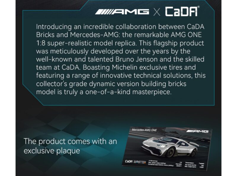 CADA Mercedes AMG ONE 1:8 RC - C61503W - Afbeelding 14