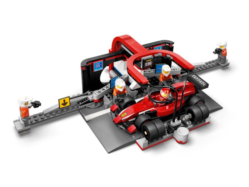 LEGO City F1 pitstop en pitcrew met Ferrari auto - 60443 - Afbeelding 4