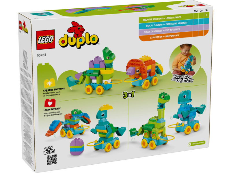 LEGO DUPLO Town 3-in-1 dinosaurussen op wielen - 10451 - Afbeelding 6