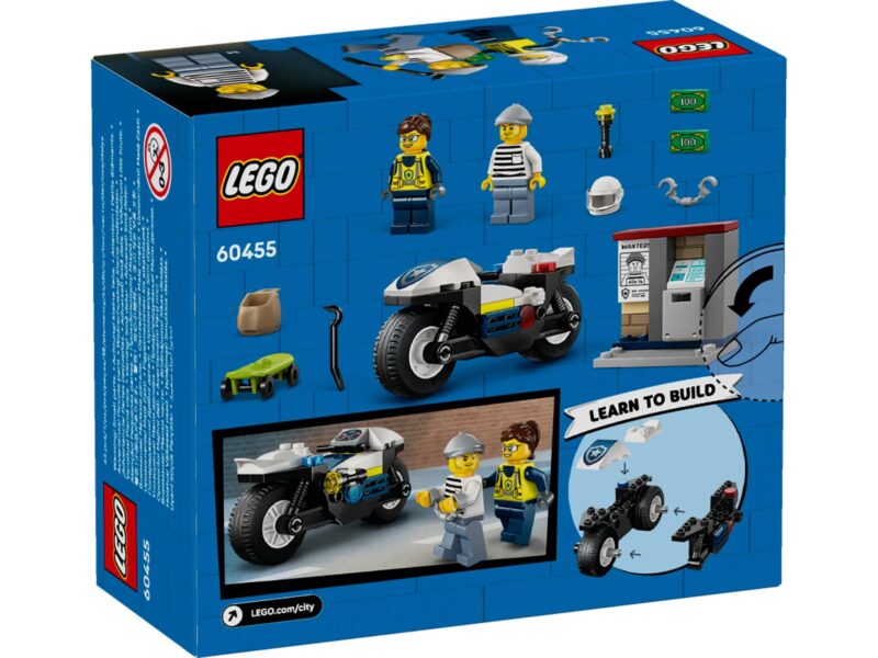 LEGO City Politie Achtervolging op politiemotor - 60455 - Afbeelding 7