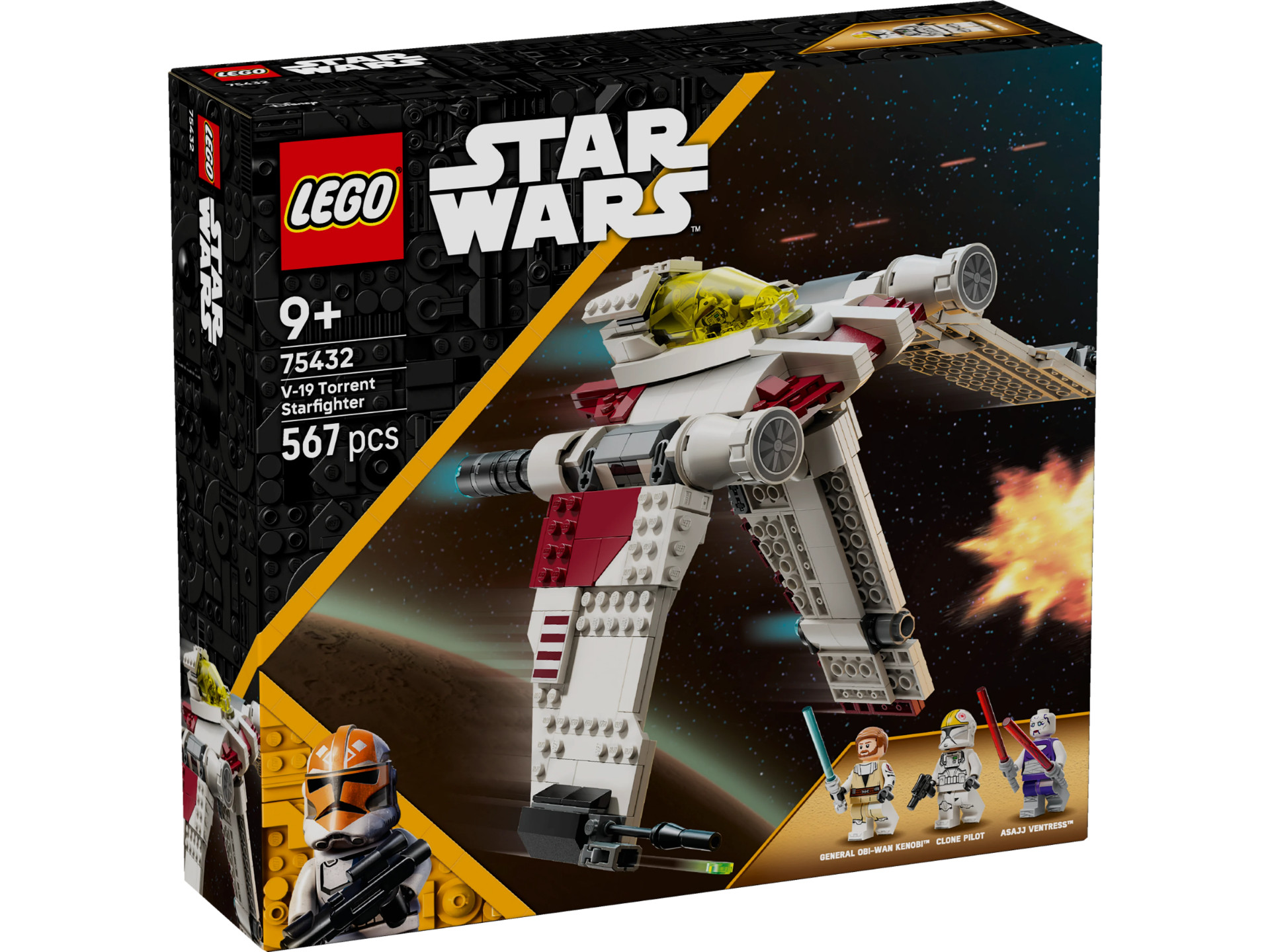 LEGO Star Wars V-19 Torrent starfighter - 75432 - Blokkenpiloot